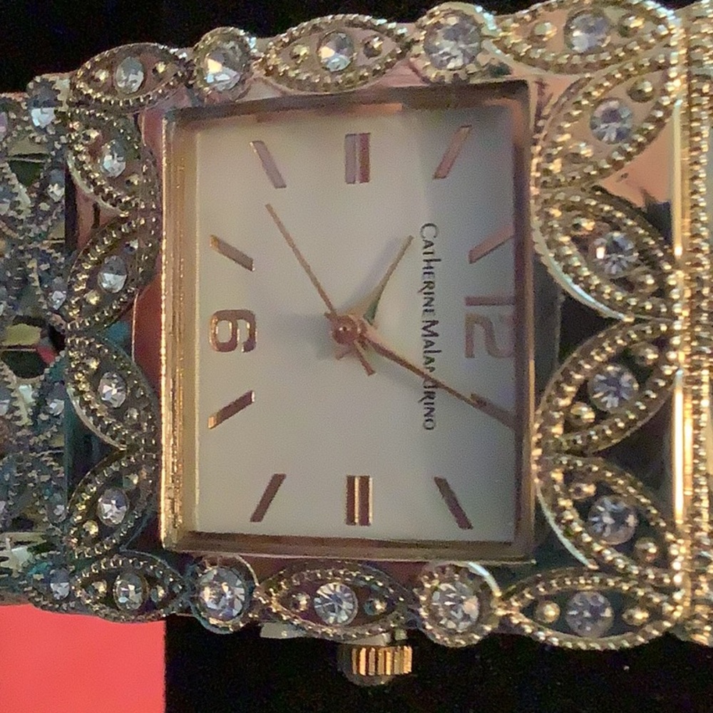 Catherine Malandrino Ladies Hinged Cuff Watch
